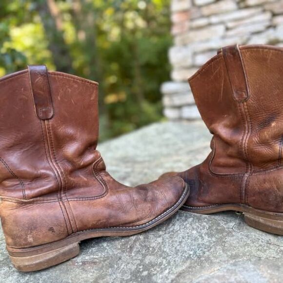 Vintage Red Wing Pull-On Leather Work Boots Size 10.5B (USA Made) main image 8